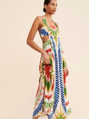 Anthropologie | Dresses | Anthropologie Artisan Ny Linen Maxi Dress Size 6  | Poshmark